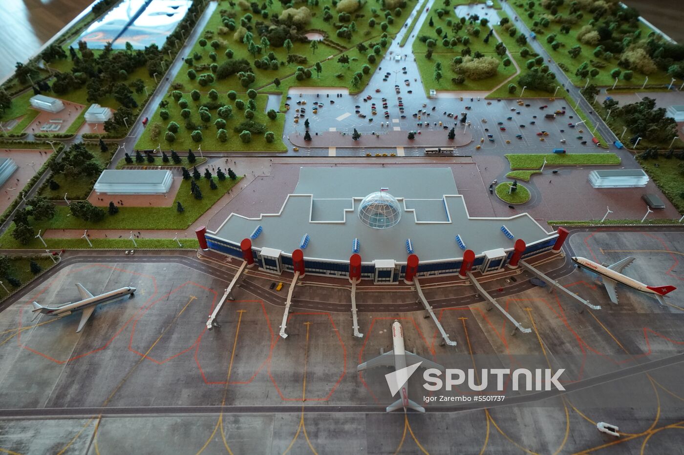 New terminal of Khrabrovo international airport