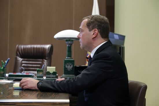 President Putin meets with Prime Minister Dmitry Medvedev