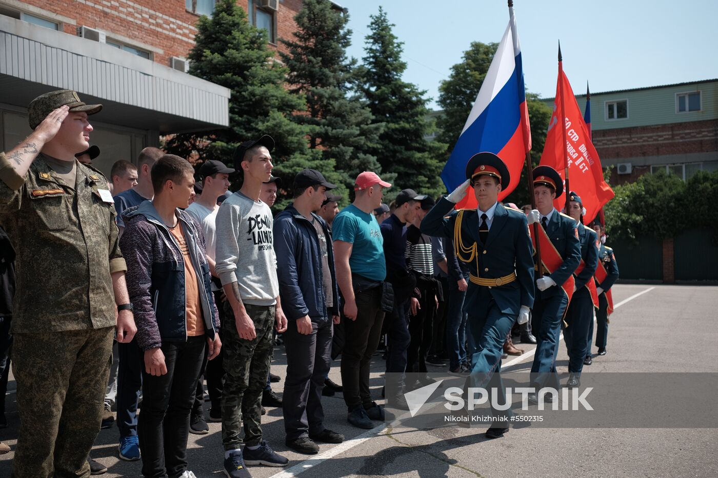 Krasnodar draftees depart for military service