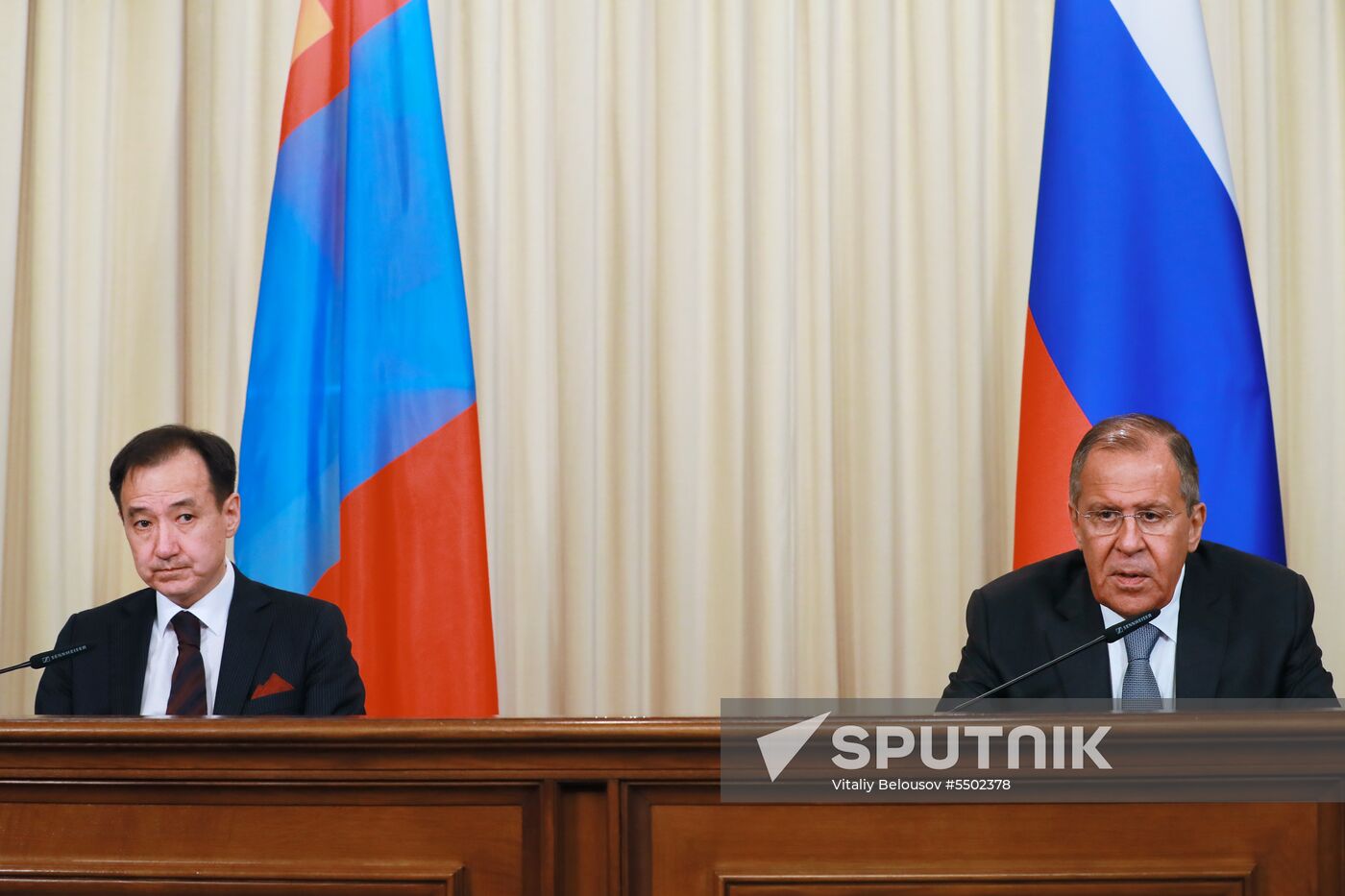 Meeting between foreign ministers of Russia and Mongolia