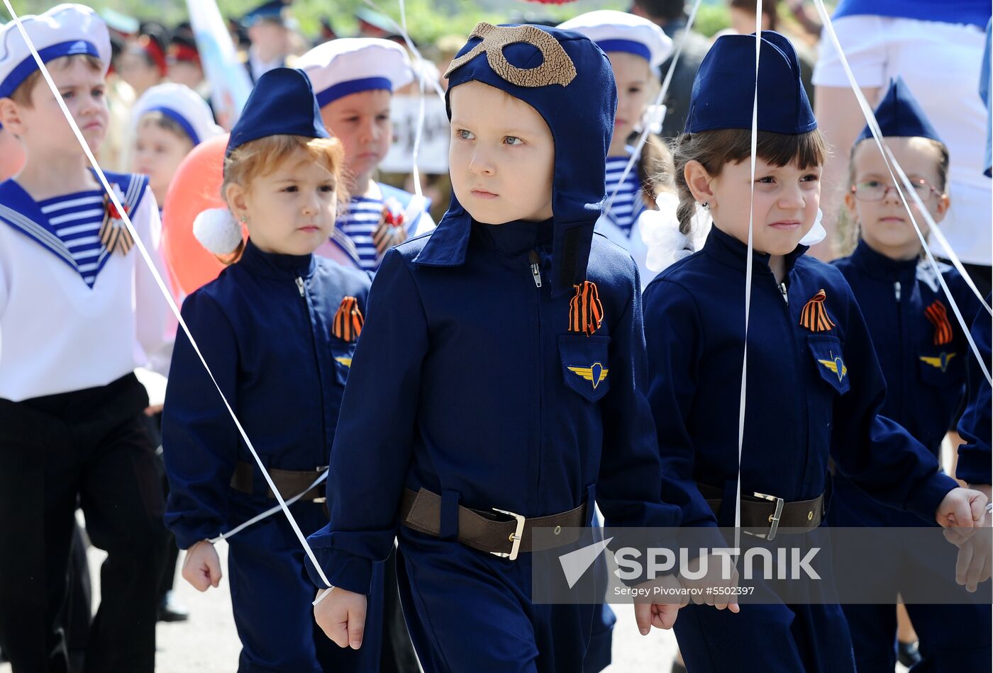 'Children's troops' parade in Rostov-on-Don