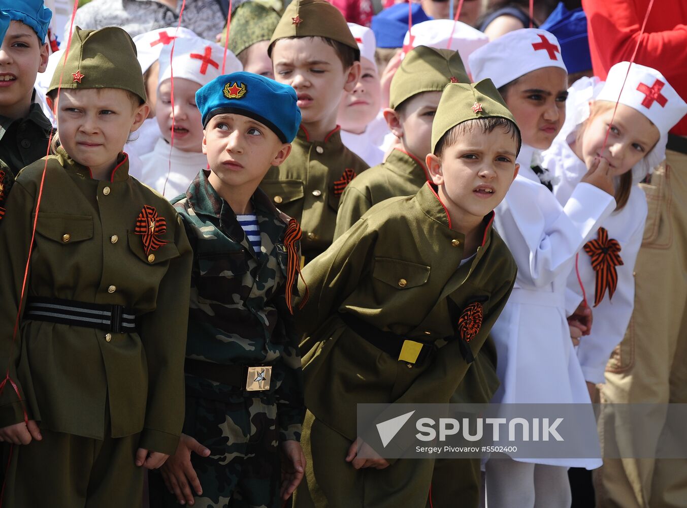 'Children's troops' parade in Rostov-on-Don