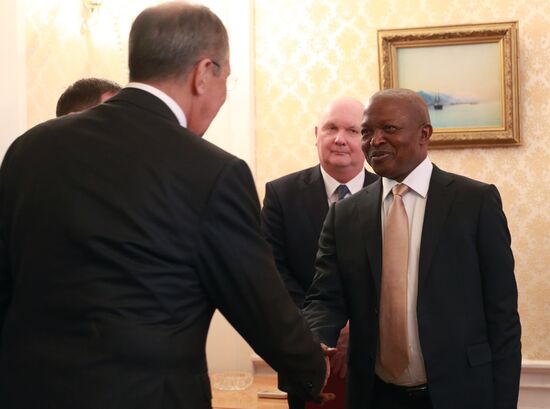 Russian Acting Foreign Minister Sergei Lavrov meets with South African Vice President David Mabuza