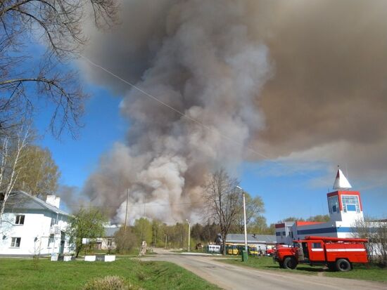 Munitions explosions in Udmurtia