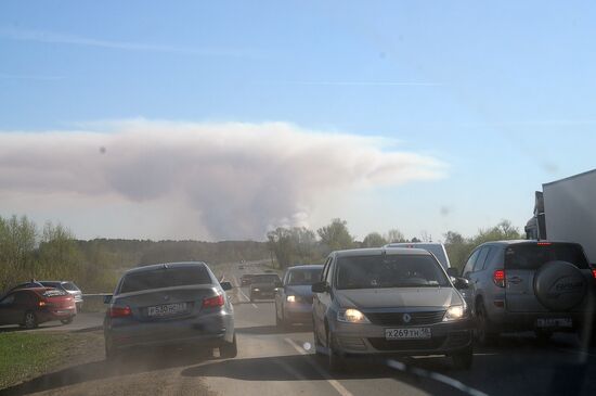 Munitions explosions in Udmurtia
