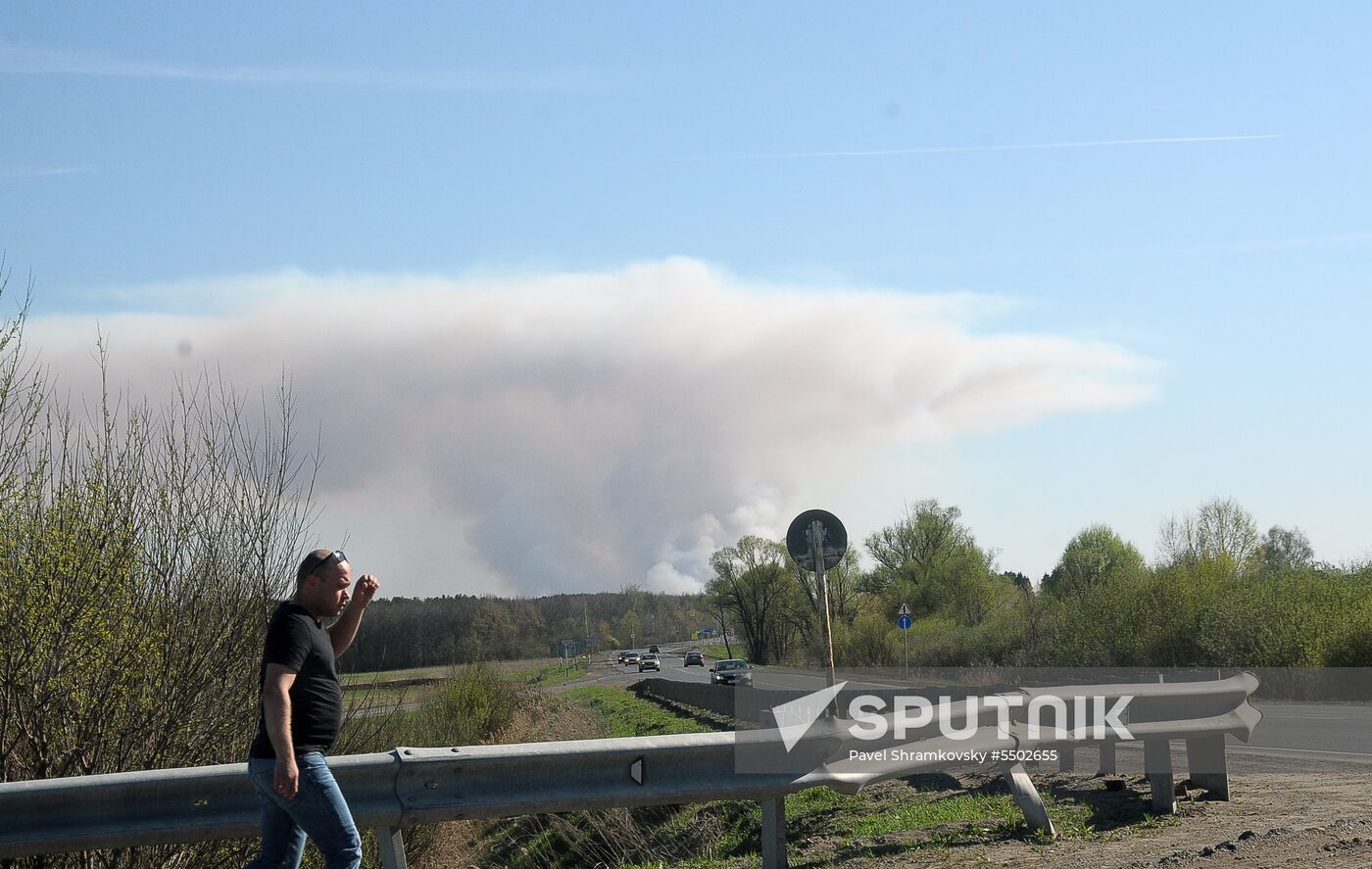 Munitions explosions in Udmurtia