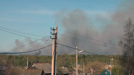 Munitions explosions in Udmurtia