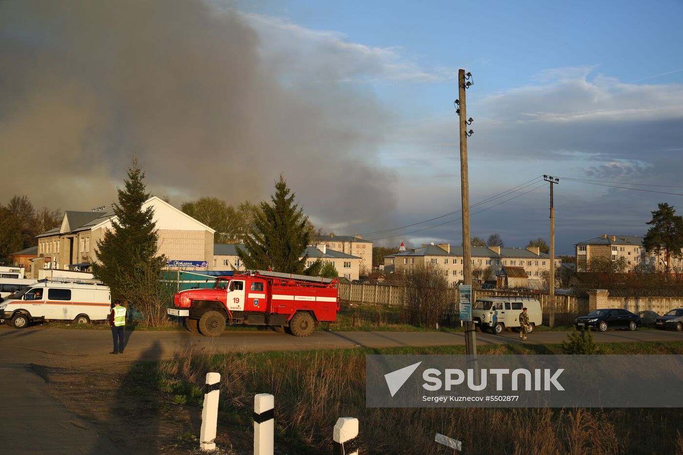 Munitions explosions in Udmurtia