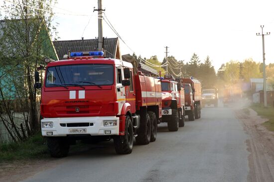 Munitions explosions in Udmurtia