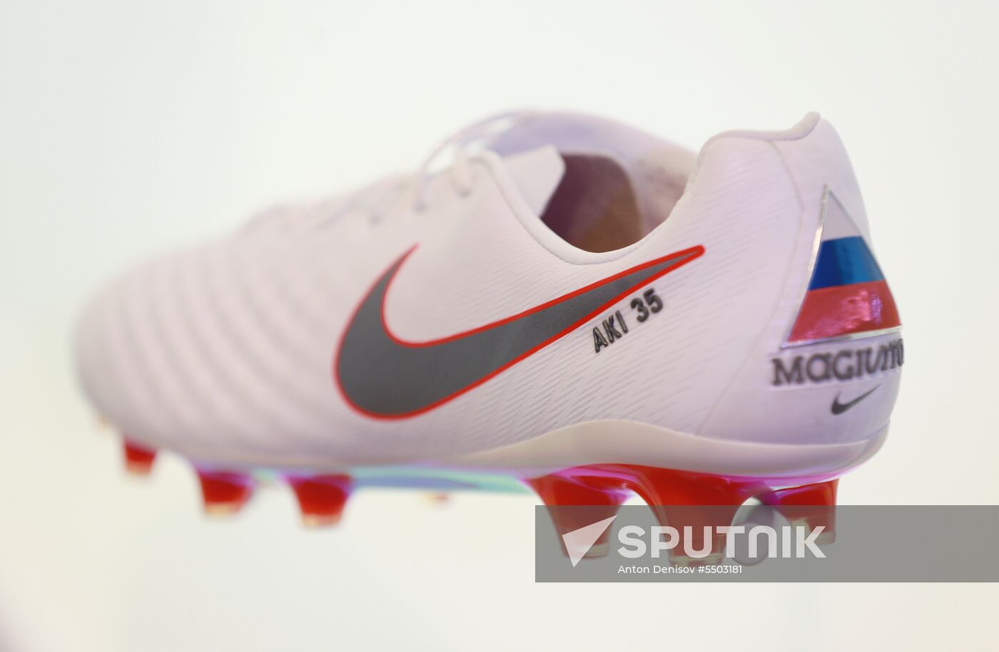 Russian national football team presents new football boots