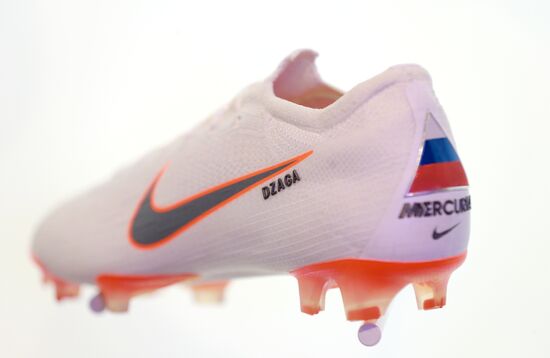 Russian national football team presents new football boots