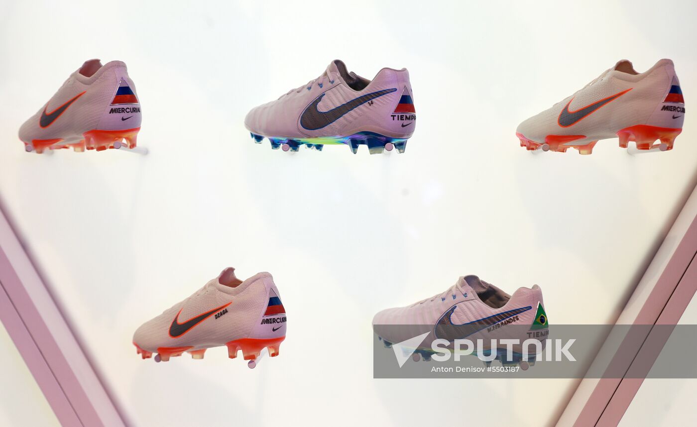 Russian national football team presents new football boots