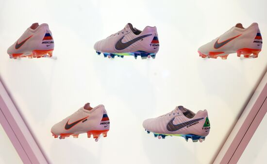 Russian national football team presents new football boots