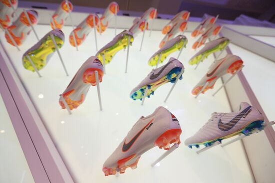 Russian national football team presents new football boots