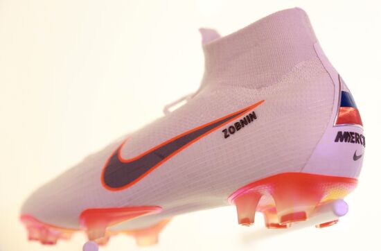 Russian national football team presents new football boots