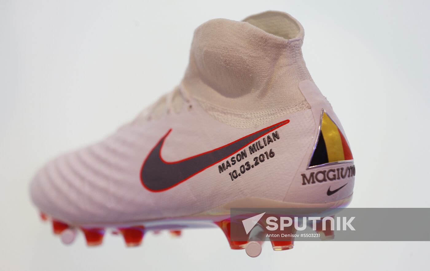 Russian national football team presents new football boots