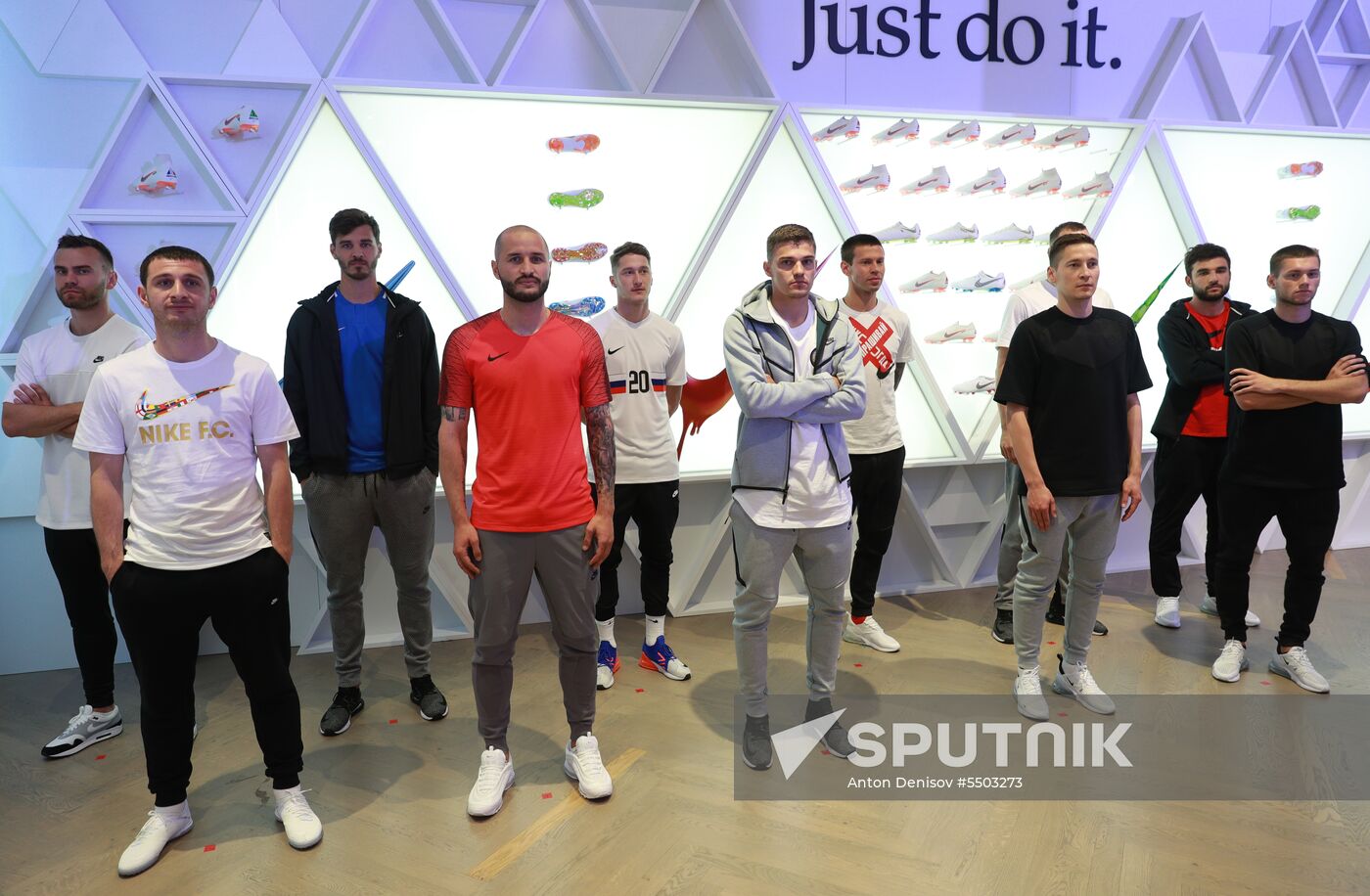 Russian national football team presents new football boots
