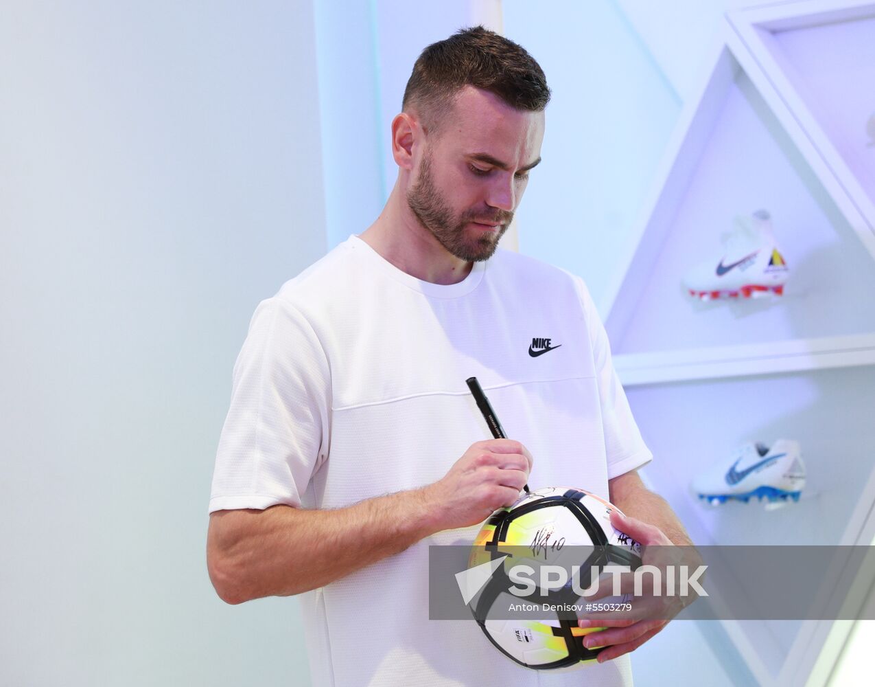 Russian national football team presents new football boots