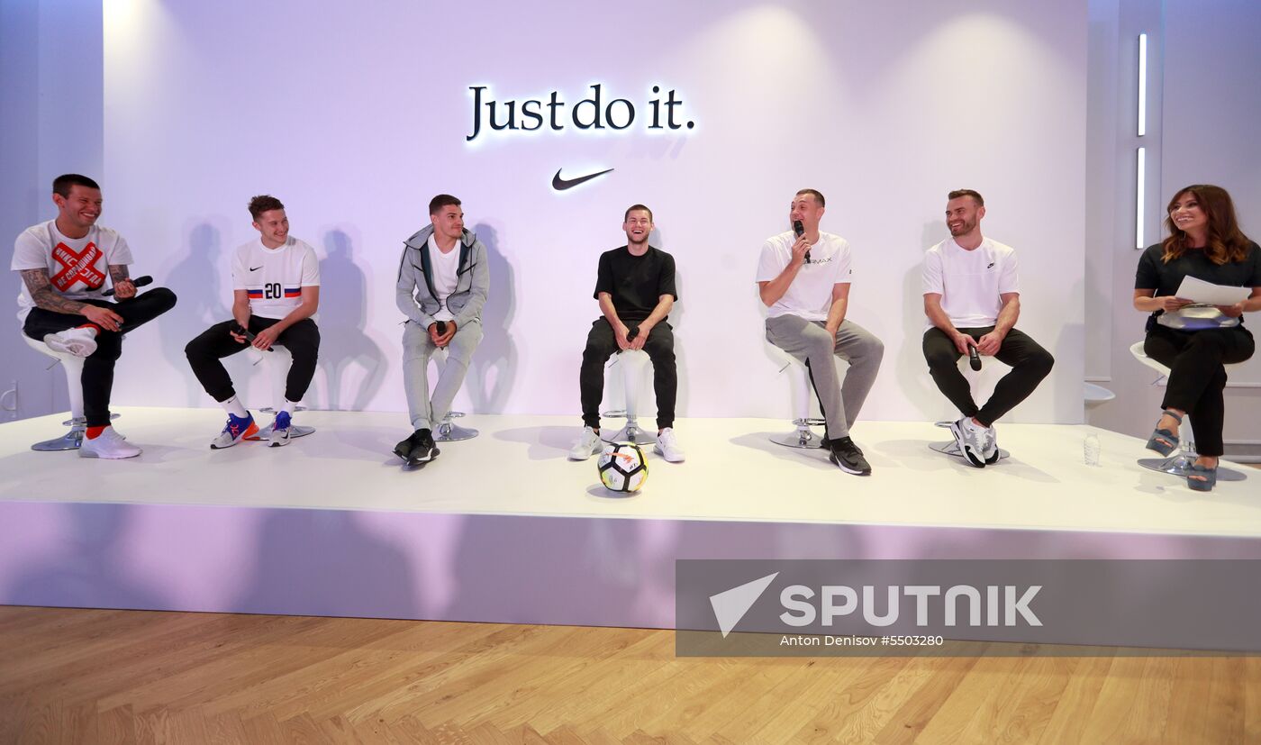 Russian national football team presents new football boots