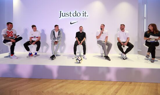 Russian national football team presents new football boots