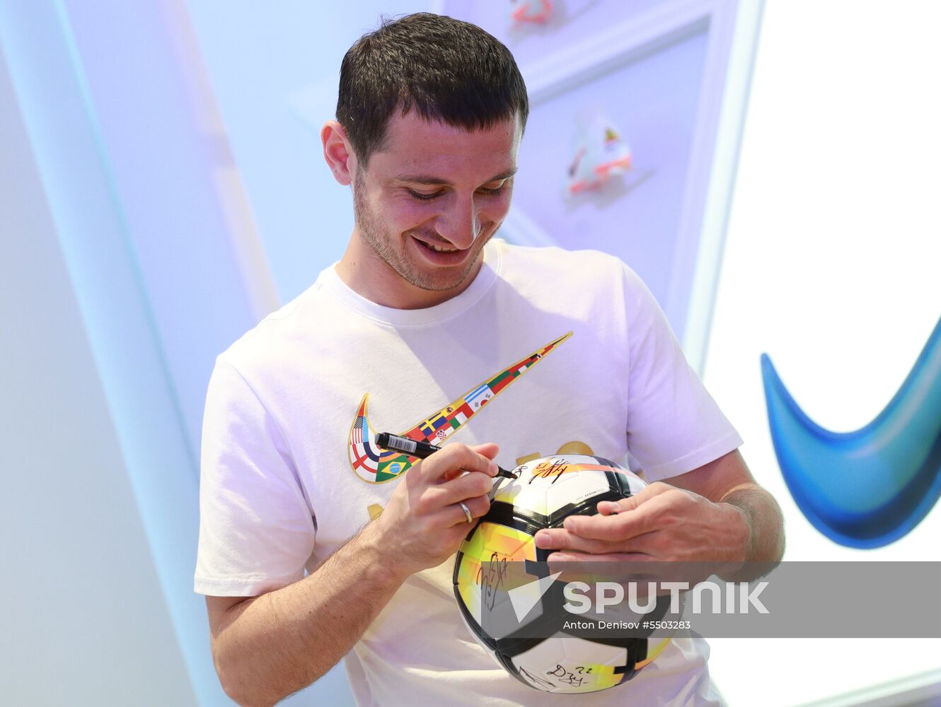Russian national football team presents new football boots