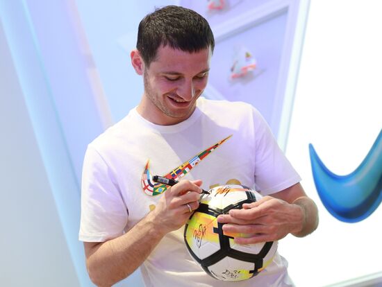 Russian national football team presents new football boots