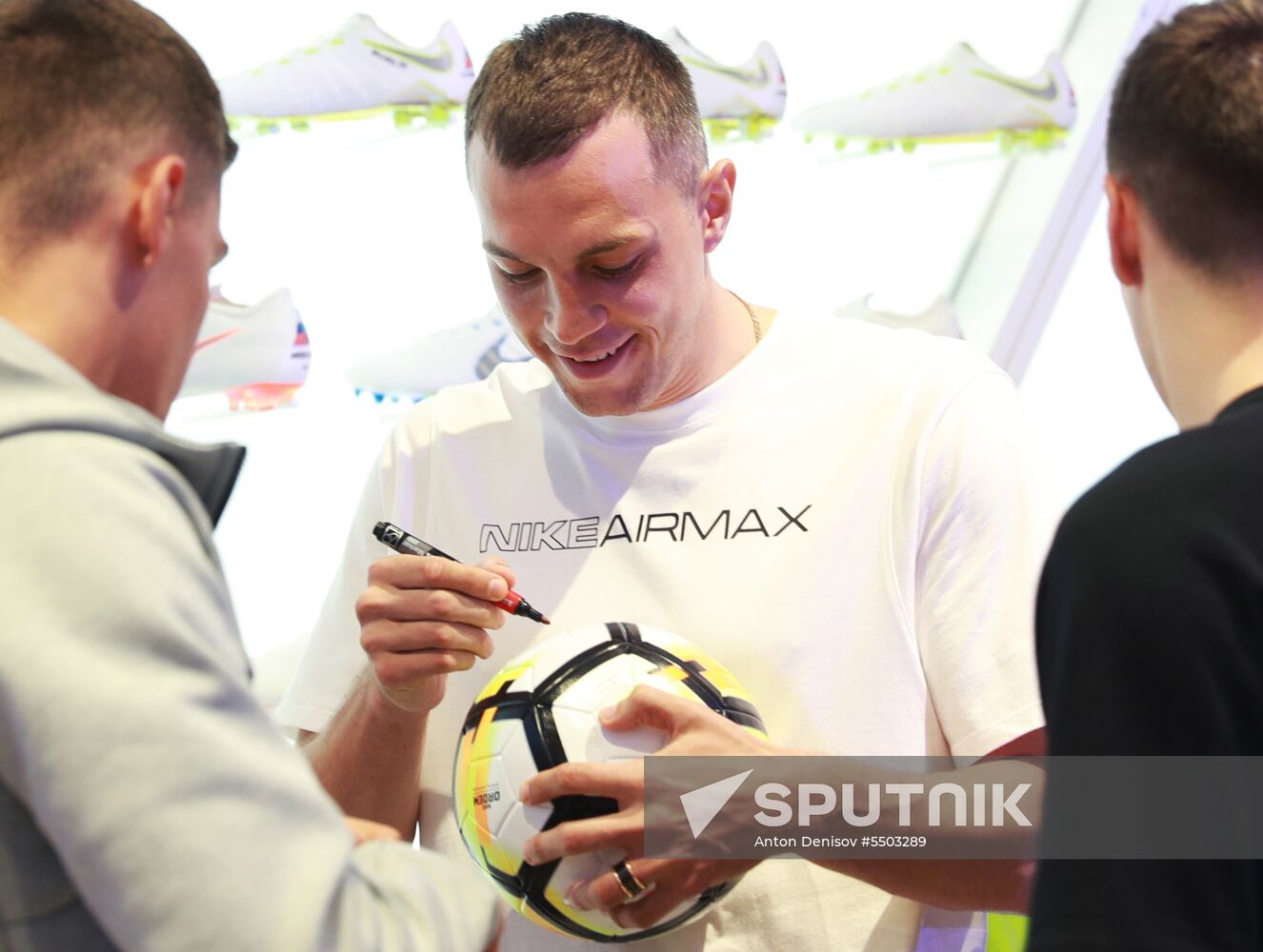 Russian national football team presents new football boots