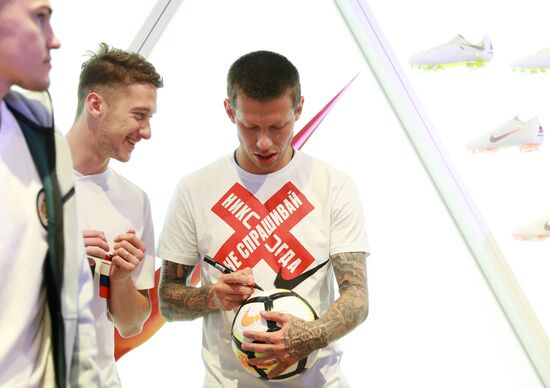 Russian national football team presents new football boots