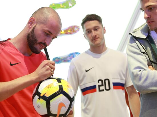 Russian national football team presents new football boots