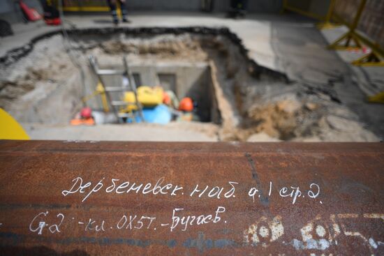 Installing remote control valve on gas pipe