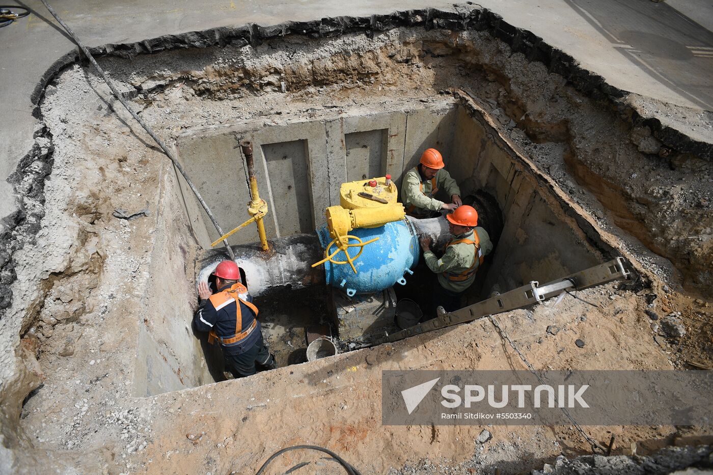 Installing remote control valve on gas pipe