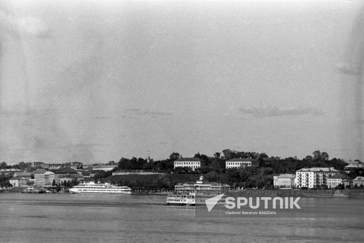 View of Volga River embankment in Kostroma
