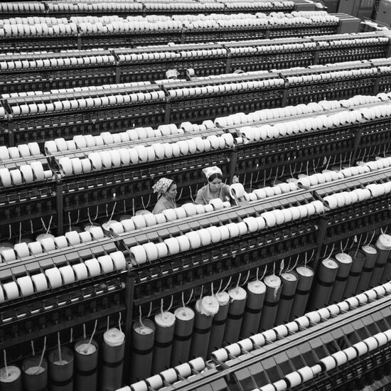 Moscow spindleless weaving factory