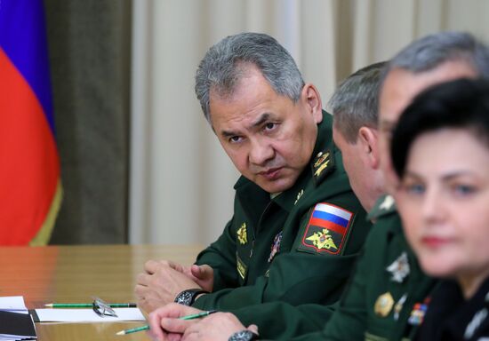 President Vladimir Putin holds meeting with officials of Defense Ministry and defense industry