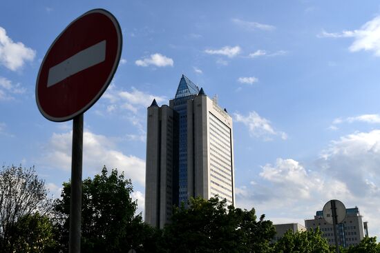 Gazprom building in Moscow