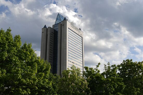 Gazprom building in Moscow