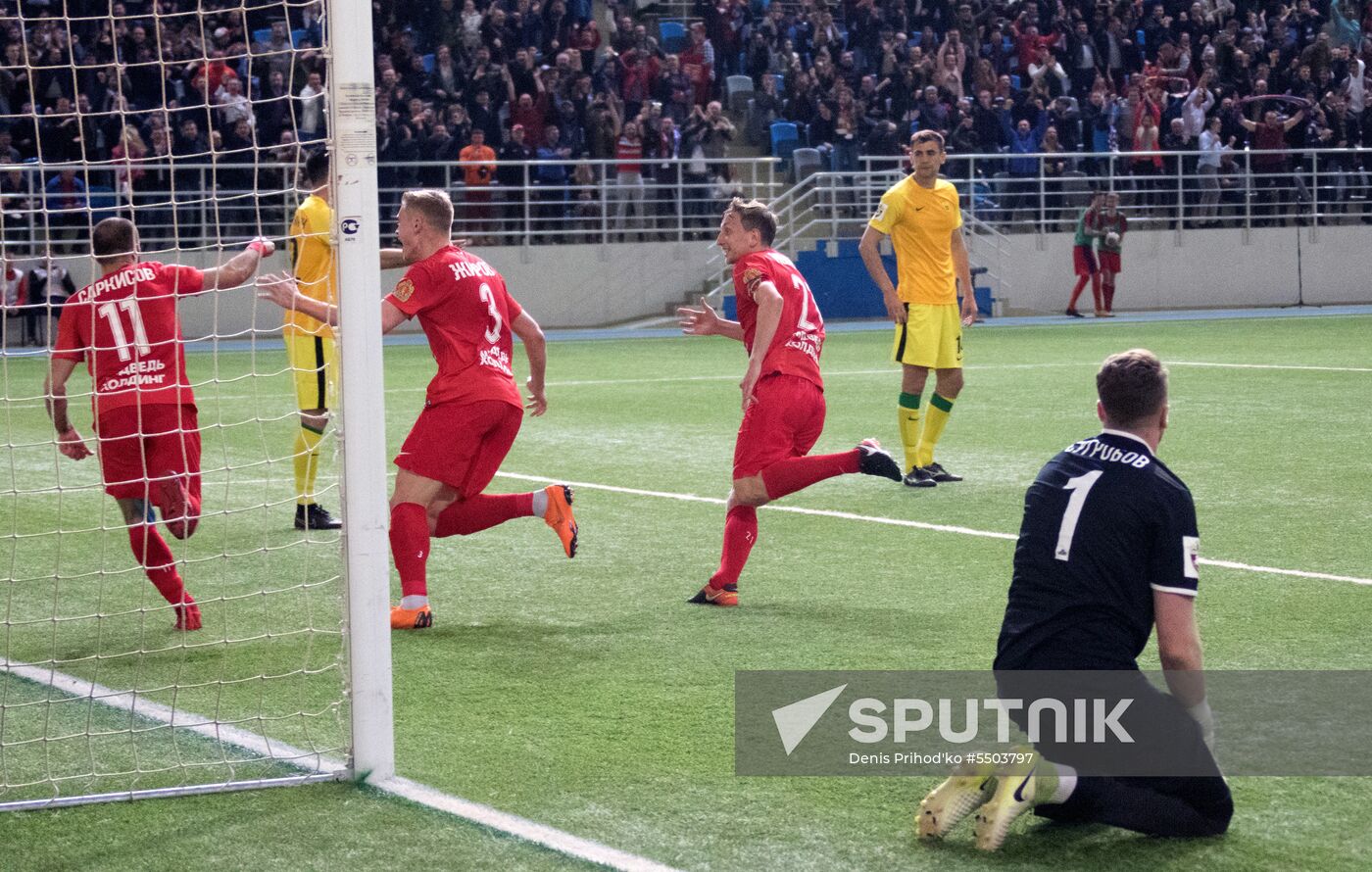 Football. Yenisei vs Anzhi play-off match