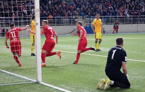 Football. Yenisei vs Anzhi play-off match