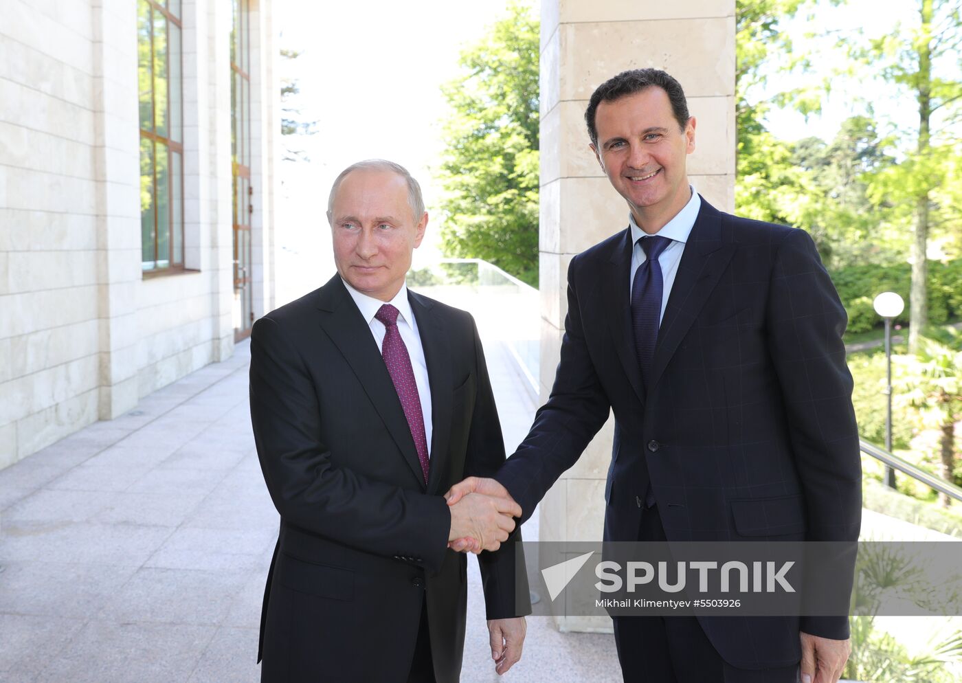 President Vladimir Putin meets with President of Syria Bashar al-Assad in Sochi