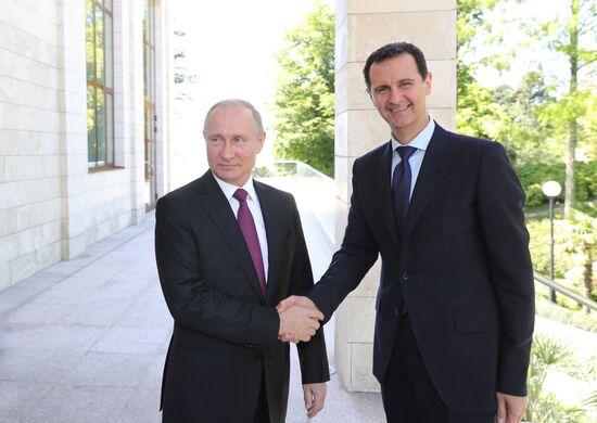 President Vladimir Putin meets with President of Syria Bashar al-Assad in Sochi