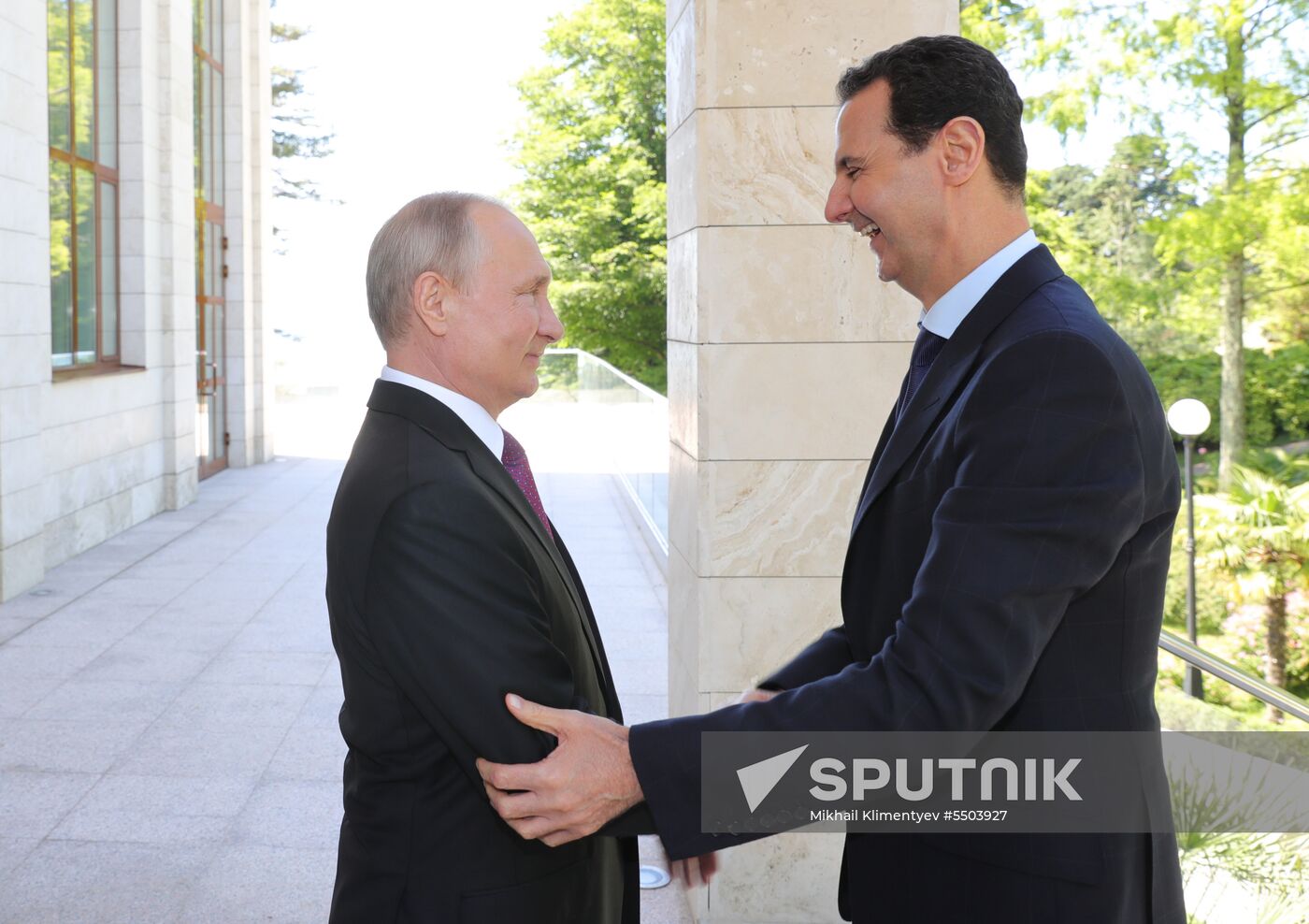 President Vladimir Putin meets with President of Syria Bashar al-Assad in Sochi
