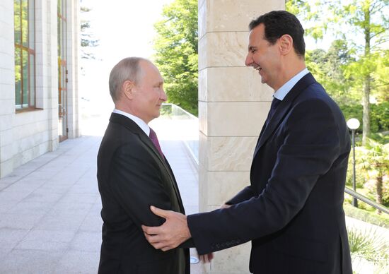 President Vladimir Putin meets with President of Syria Bashar al-Assad in Sochi