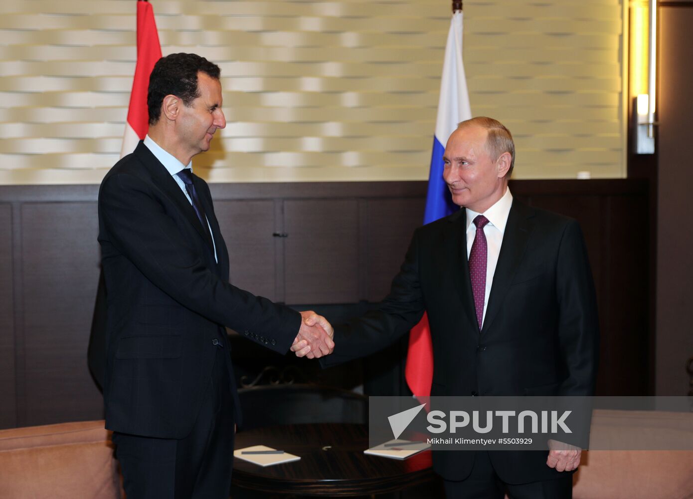 President Vladimir Putin meets with President of Syria Bashar al-Assad in Sochi