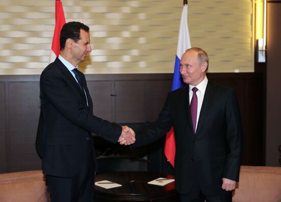 President Vladimir Putin meets with President of Syria Bashar al-Assad in Sochi