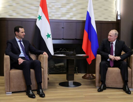 President Vladimir Putin meets with President of Syria Bashar al-Assad in Sochi
