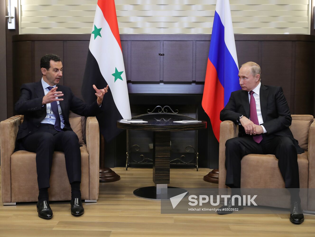 President Vladimir Putin meets with President of Syria Bashar al-Assad in Sochi