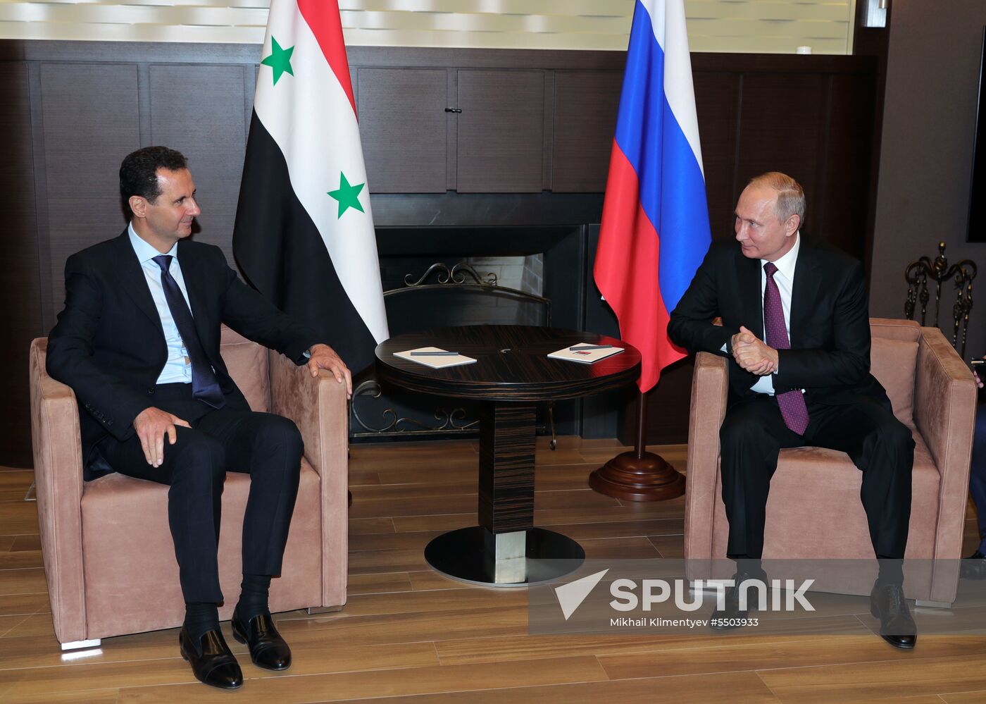 President Vladimir Putin meets with President of Syria Bashar al-Assad in Sochi