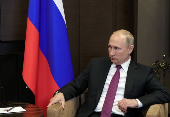 President Vladimir Putin meets with President of Syria Bashar al-Assad in Sochi