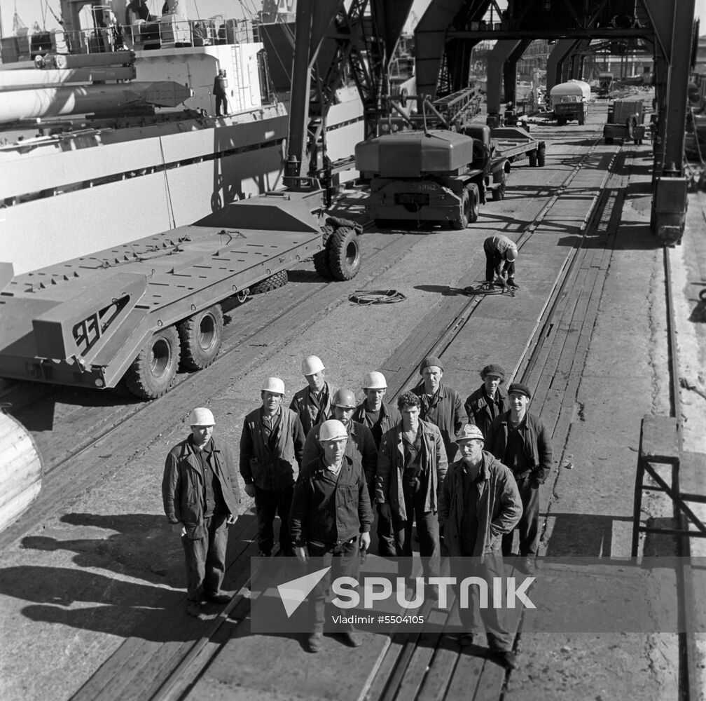Leningrad commercial seaport