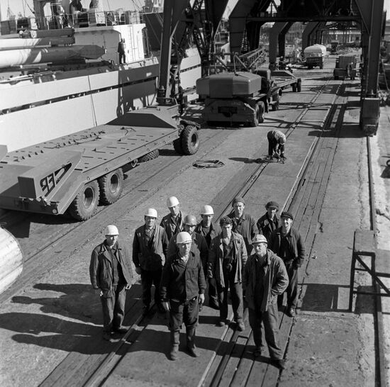 Leningrad commercial seaport